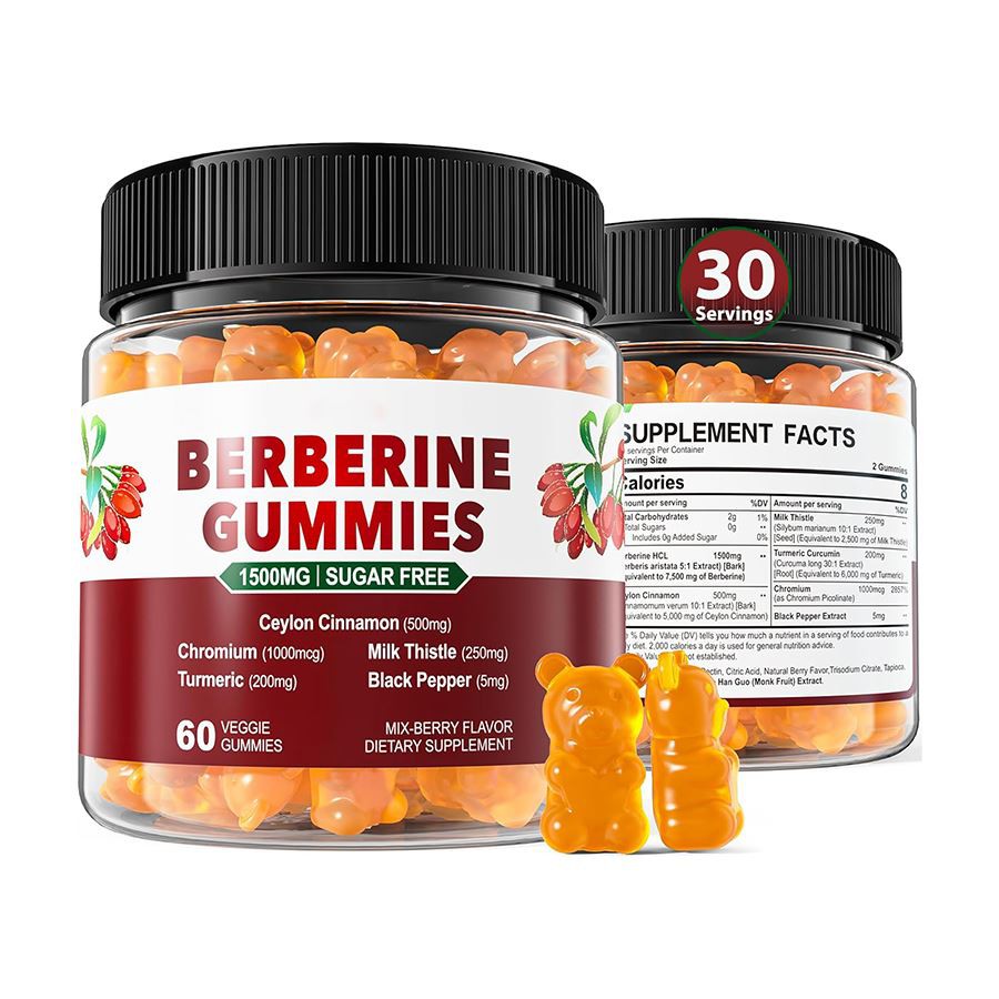 6 in 1 Gummies Berberine Gan Siúcra