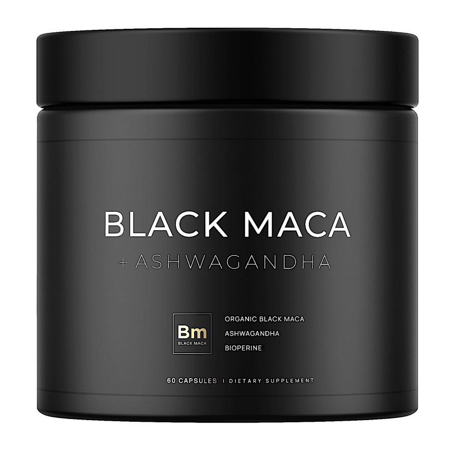 Black Maca Ashwagandha Forlíonadh aiste bia an dúlra