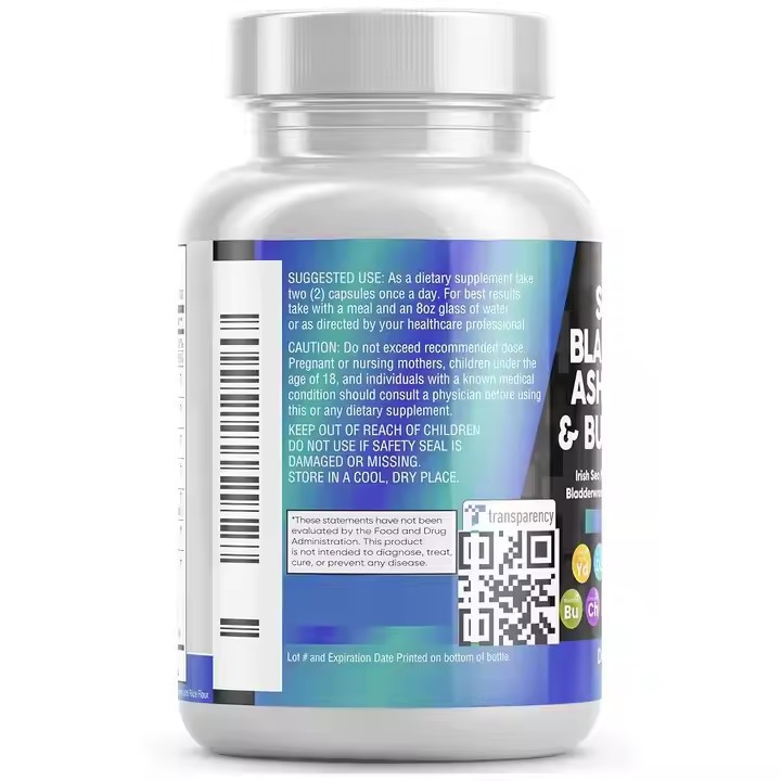 Black Seed Oil And Ashwagandha Supplement Sea Moss Capsules