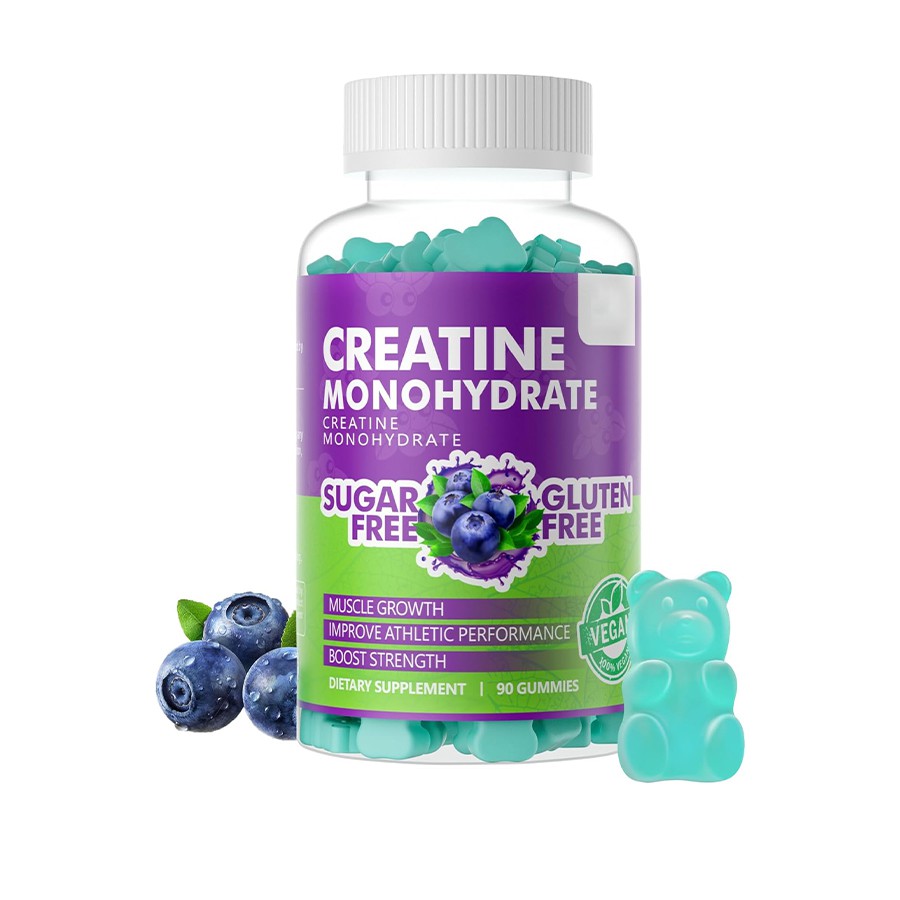 Gummies Monohydrate Creatine Do Forlíonadh Powerhouse do Neart Aclaíochta