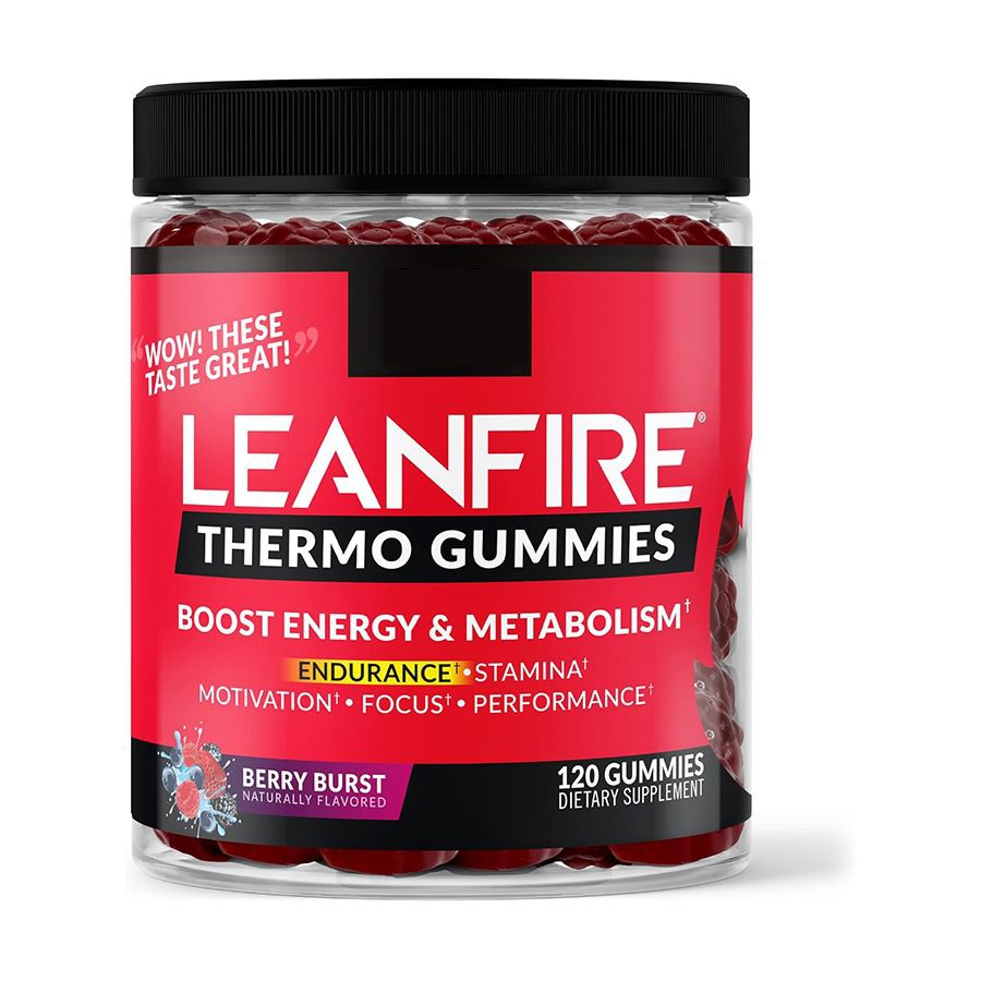 Leanann Leanfire Thermo Gummies Fuinneamh do Lá, Do Fheidhmíocht a Ardú