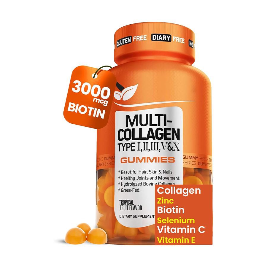 Il {- Cineál collagen Cineál I, II, III, V, X Gummies Comhpháirtí Comhpháirteach Cliniciúil Cruthaithe go Cliniciúil
