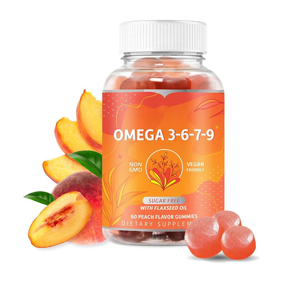 OMEGA 3 6 7 9 Gummies A Teaghlach, Teaghlach - Forlíonadh aiste bia cairdiúil