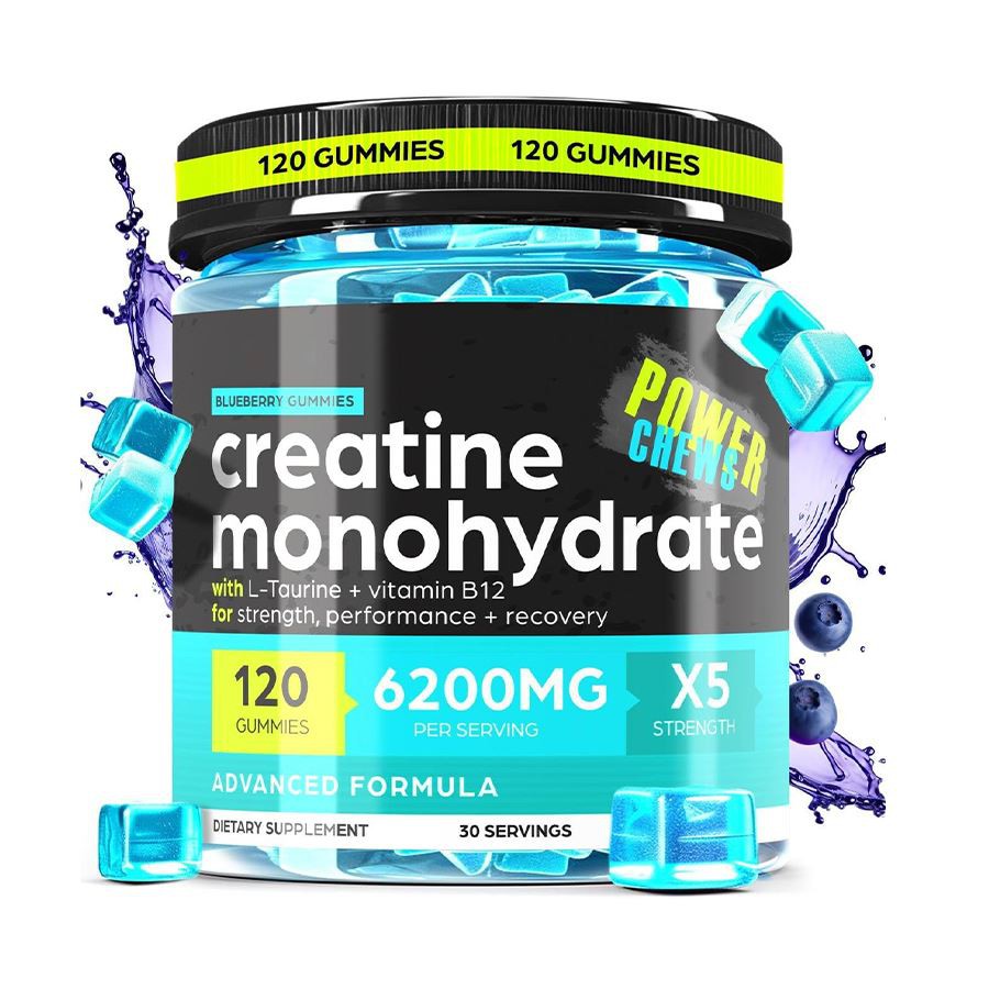 Cumhacht Chewer Creatine Monohydrate Gummies Blas Blueberry